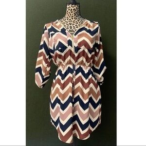 Chevron Print Dress